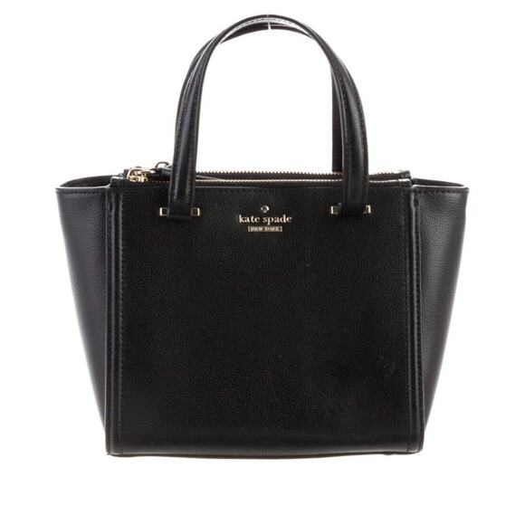 Kate Spade Kona Patterson Drive Black Leather Tote Bag - Picture 1 of 10